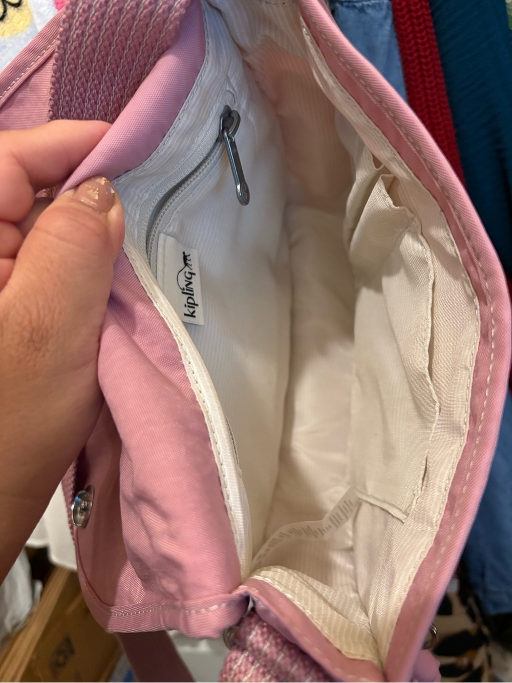 Kipling | Small Finlay Crossbody Bag | Pink - Picture 11 of 16